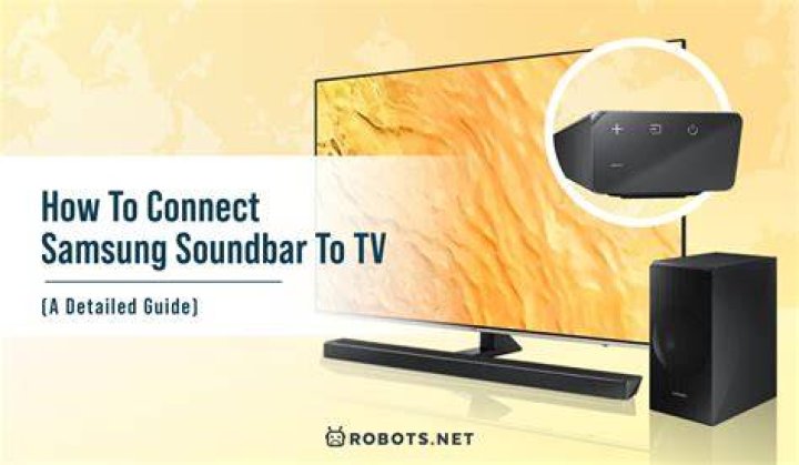 Can a sound bar be connected to a Samsung TV?