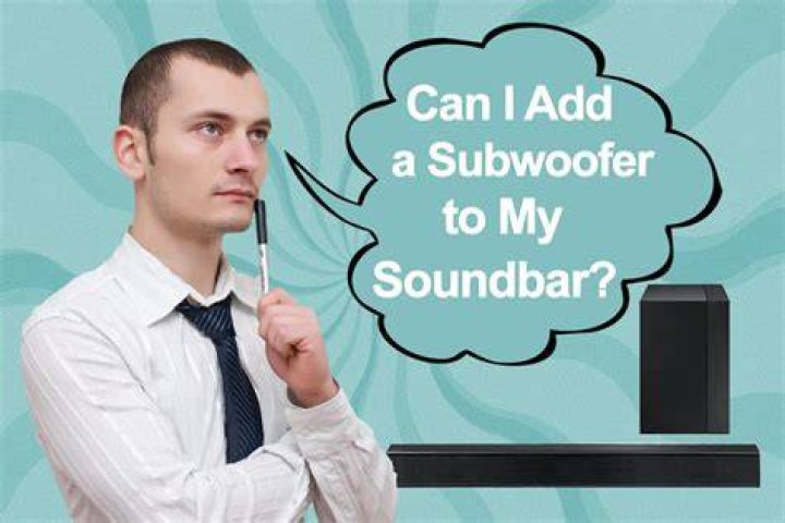 Can I add a subwoofer to my Yamaha soundbar?