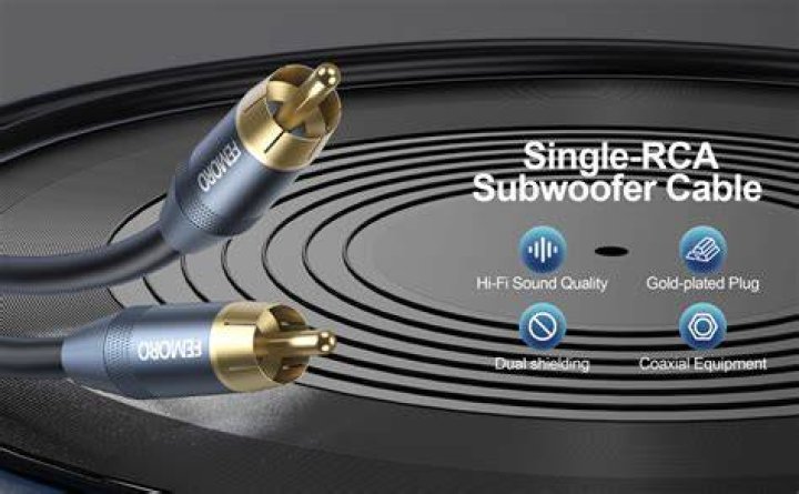 Can I use audio cable for subwoofer?