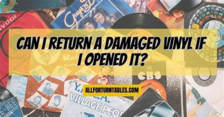 Can you return used vinyl?