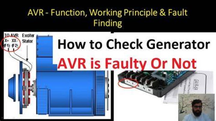 How can I tell if my generator has a faulty AVR?