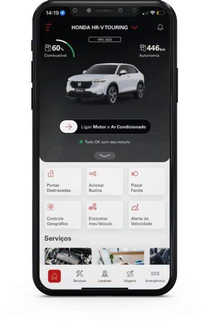 How do I connect my smartphone to my Honda HRV?