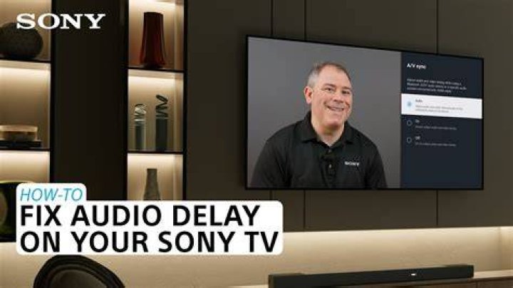 How do I fix the sound delay on my Sony TV?
