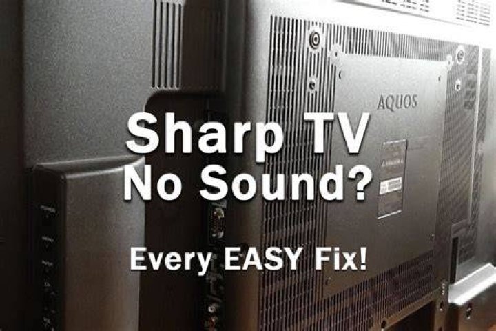 How do I get sound on my Sharp Aquos TV?