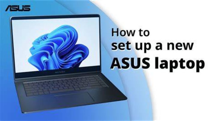 How do I set up my new Asus laptop?