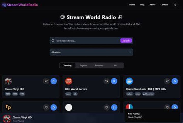 How do I stream HD Radio?