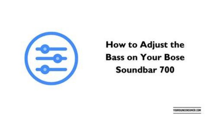 How do you adjust the bass on a Bose 3-2-1?
