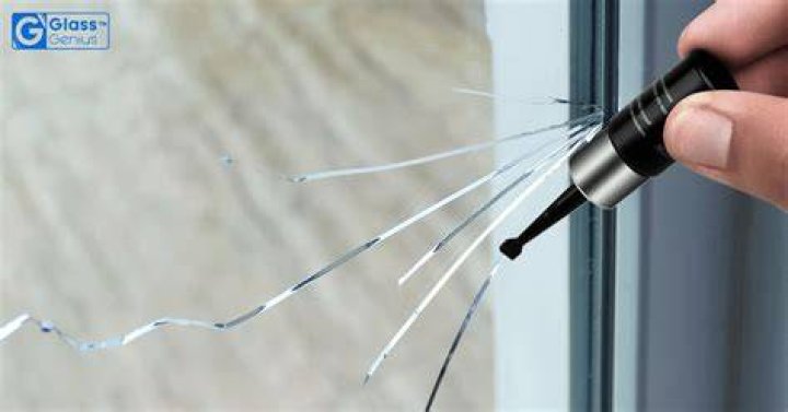 How do you fix a broken glass door?