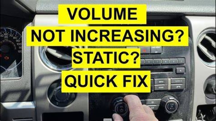 How do you fix a static volume knob?