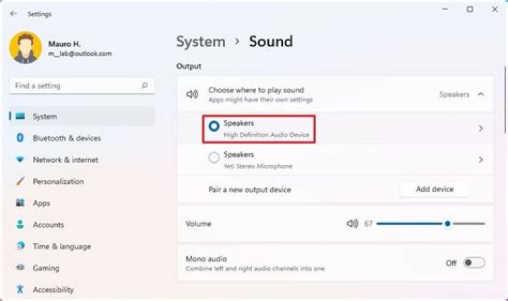 How do you fix sound settings?