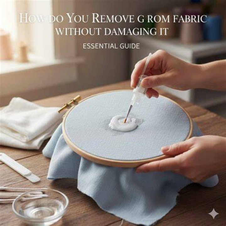 How do you remove wax from speaker fabric?