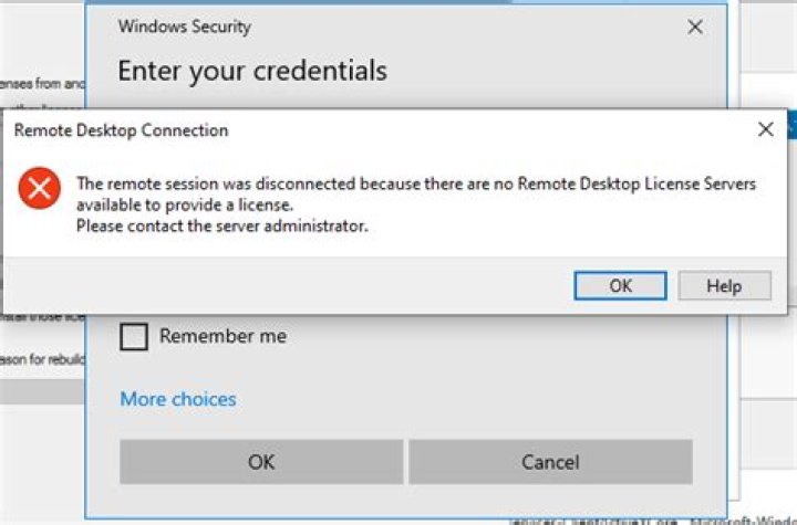 How do you resolve the remote session was disconnected because there are no Remote Desktop license servers available to provide a license?