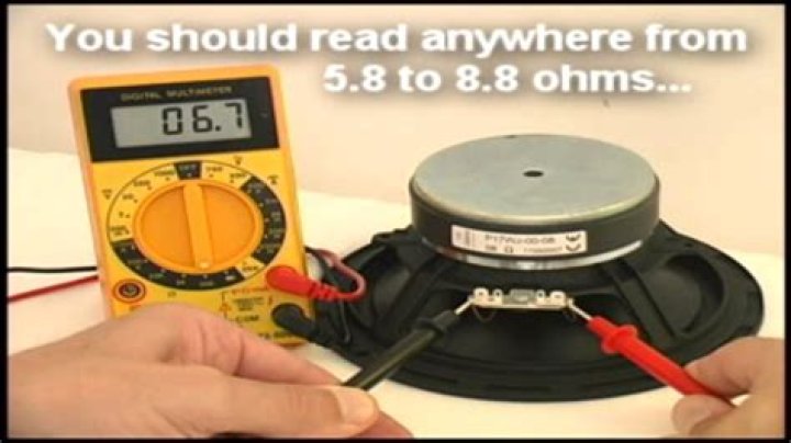 How do you test a speaker to see if it works?