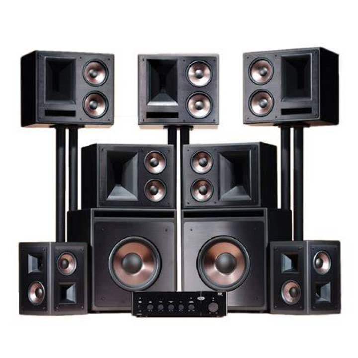 How many speakers are in a home cinema system?