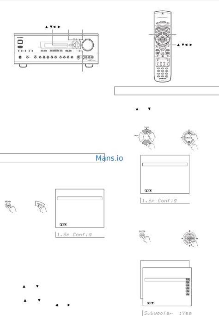 How to set up a tx-sr600 remote controller?