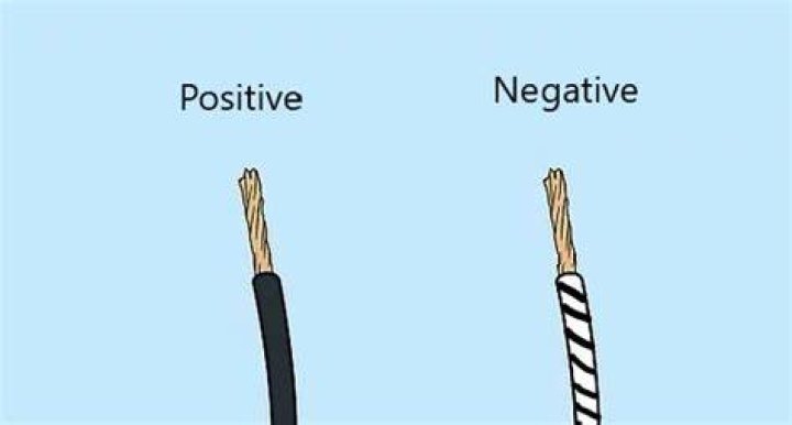 Is a black wire with a white stripe positive or negative?