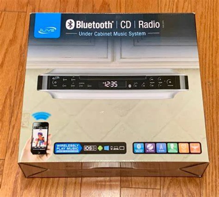 What does Ilive Bluetooth under cabinet radio with CD player do?