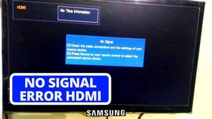 Why does HDMI 2 say no signal?