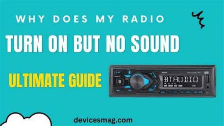 Why does my XM radio have no sound?