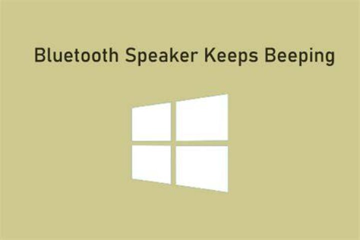Why is my speaker making a beeping noise?