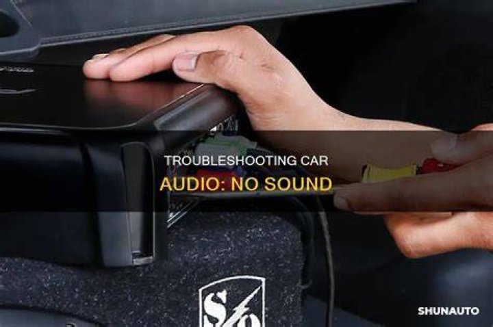 Why is no sound coming from my car?